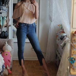 GUESS cropped denim jeans